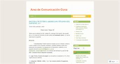 Desktop Screenshot of comunicacioncona.wordpress.com