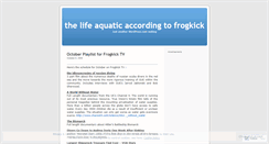 Desktop Screenshot of frogkick.wordpress.com