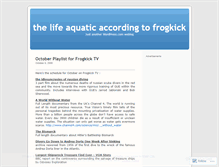 Tablet Screenshot of frogkick.wordpress.com