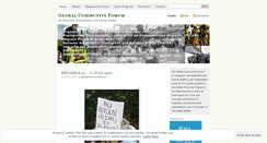 Desktop Screenshot of globalcommunityforum.wordpress.com