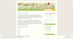 Desktop Screenshot of expressionjunkie.wordpress.com