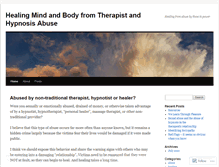 Tablet Screenshot of healingmindbody101.wordpress.com