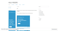 Desktop Screenshot of hollyrogers.wordpress.com