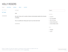 Tablet Screenshot of hollyrogers.wordpress.com