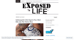 Desktop Screenshot of exposedtolife.wordpress.com
