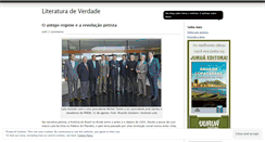 Desktop Screenshot of literaturadeverdade.wordpress.com