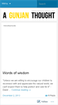 Mobile Screenshot of agunjanthought.wordpress.com