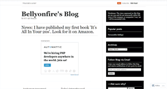 Desktop Screenshot of bellyonfire.wordpress.com