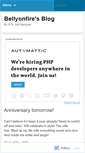 Mobile Screenshot of bellyonfire.wordpress.com
