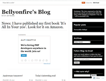 Tablet Screenshot of bellyonfire.wordpress.com
