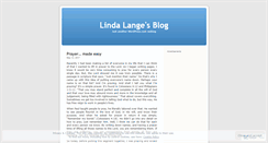 Desktop Screenshot of lindalange.wordpress.com