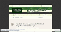 Desktop Screenshot of nolennews.wordpress.com