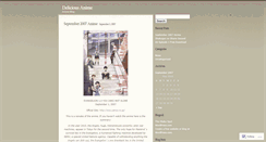 Desktop Screenshot of deliciousanime.wordpress.com