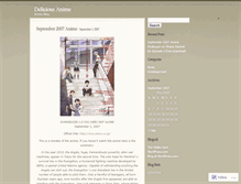 Tablet Screenshot of deliciousanime.wordpress.com