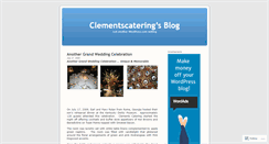 Desktop Screenshot of clementscatering.wordpress.com