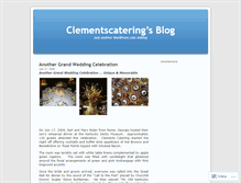 Tablet Screenshot of clementscatering.wordpress.com