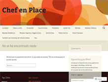 Tablet Screenshot of chefenplace.wordpress.com