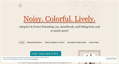 Desktop Screenshot of noisycolorfullively.wordpress.com
