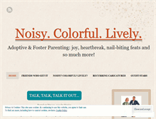 Tablet Screenshot of noisycolorfullively.wordpress.com