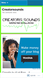 Mobile Screenshot of creatorssounds.wordpress.com