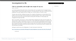 Desktop Screenshot of incompetent2ok.wordpress.com