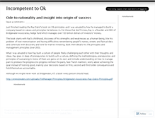 Tablet Screenshot of incompetent2ok.wordpress.com