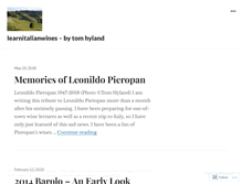 Tablet Screenshot of learnitalianwines.wordpress.com