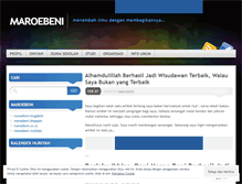 Tablet Screenshot of maroebeni.wordpress.com