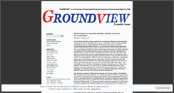 Desktop Screenshot of groundview.wordpress.com