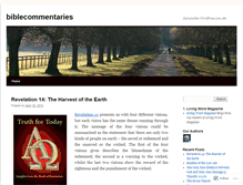 Tablet Screenshot of biblecommentaries.wordpress.com