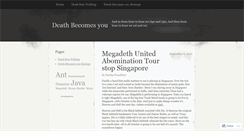 Desktop Screenshot of deadmanwalking.wordpress.com