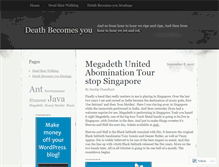 Tablet Screenshot of deadmanwalking.wordpress.com