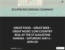 Tablet Screenshot of eclipserecordingcompany.wordpress.com