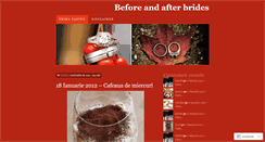 Desktop Screenshot of beforeandafterbrides.wordpress.com