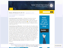Tablet Screenshot of homeschoolinghighschool.wordpress.com