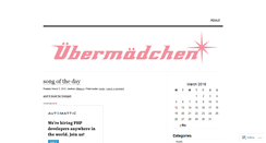 Desktop Screenshot of berlineruebermaedchen.wordpress.com