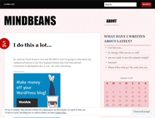 Tablet Screenshot of mindbeans.wordpress.com