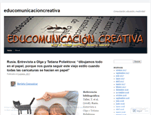 Tablet Screenshot of educomunicacioncreativa.wordpress.com