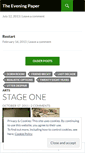Mobile Screenshot of eveningpaper.wordpress.com