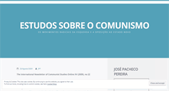 Desktop Screenshot of estudossobrecomunismo2.wordpress.com