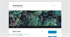 Desktop Screenshot of donlumisical.wordpress.com