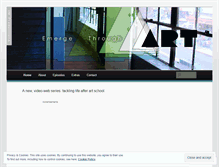 Tablet Screenshot of emergethroughart.wordpress.com