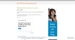 Desktop Screenshot of ksounds.wordpress.com