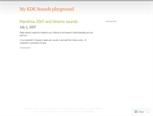 Tablet Screenshot of ksounds.wordpress.com