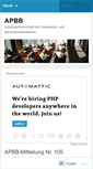 Mobile Screenshot of apbbbib.wordpress.com