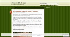 Desktop Screenshot of dinnerwithdarren.wordpress.com