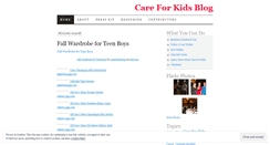 Desktop Screenshot of careforkidsorg.wordpress.com
