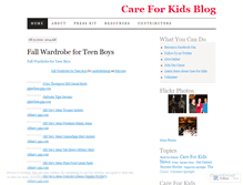 Tablet Screenshot of careforkidsorg.wordpress.com