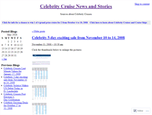 Tablet Screenshot of celebritycruisenews.wordpress.com