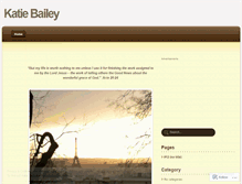 Tablet Screenshot of katiebailey.wordpress.com